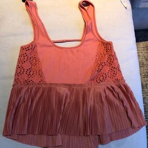 Free People Coral tank